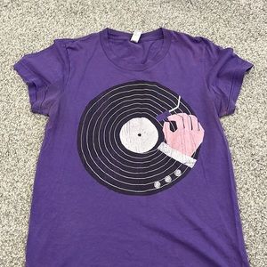 Purple graphic t shirt